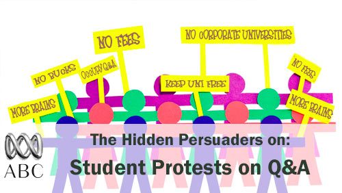 Student Protests on Q & A, ABC -vs- News Limited