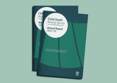 Child Death Review Board – Annual Report 2022-23’ Design