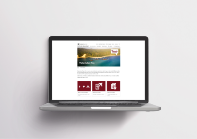 Visitor Safety Tips website & QR code