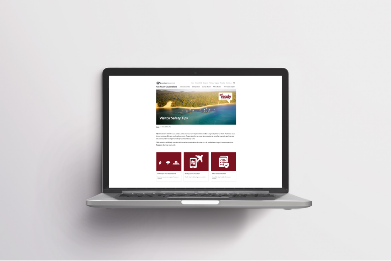 Visitor safety tips webpage laptop mockup 01