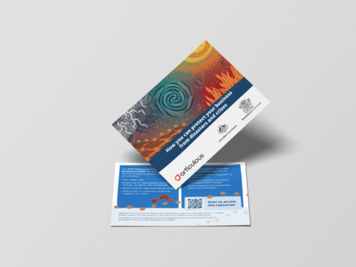 First Nations disaster resilience project postcard