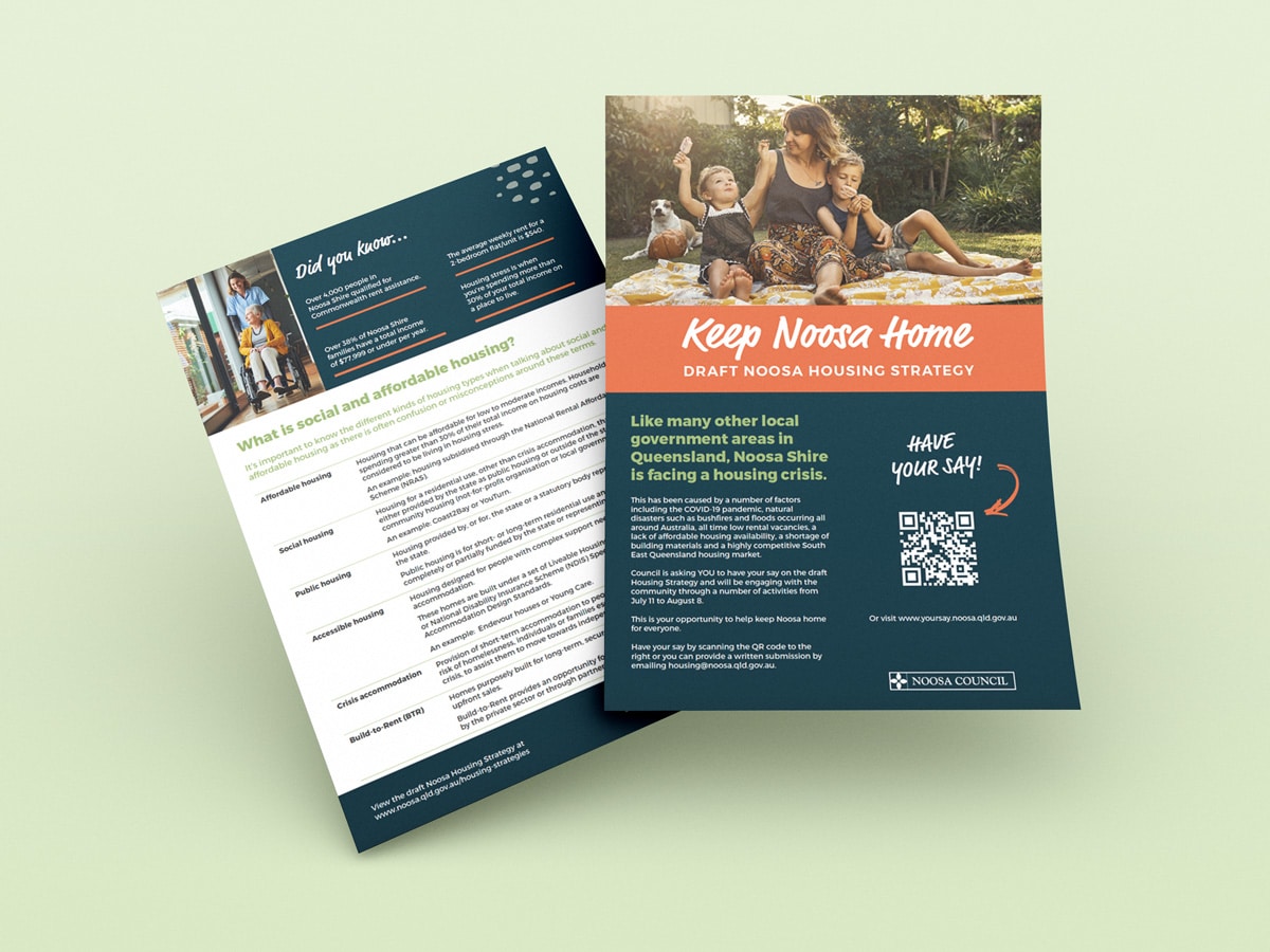 Noosa Housing flyer