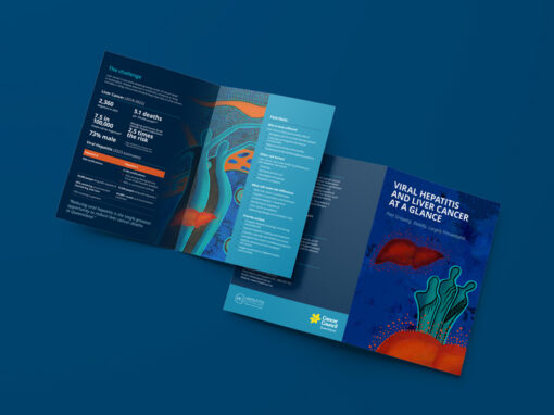 Hepatitis Queensland Liver Cancer brochure designs